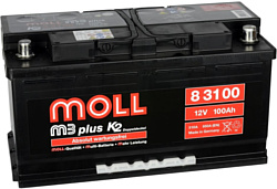 Автомобильный аккумулятор MOLL M3 plus K2 83100 (100Ah)