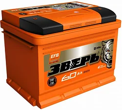 Автомобильный аккумулятор Зверь ZVEFB 60-З-R (60 А/ч)