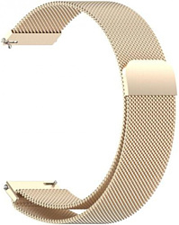 Браслет Rumi Milanese loop металлический 20 мм (белое золото)