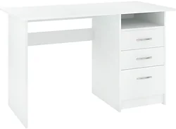 Стол для работы Кортекс-мебель Эльф 120-3ш (белый)