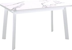 Кухонный стол Kenner AA1200 (белый/керамика/мрамор белый)