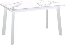 Кухонный стол Kenner AA1200 (белый/керамика/мрамор белый) Кухонный стол Kenner AA1200 (белый/керамика/мрамор белый)