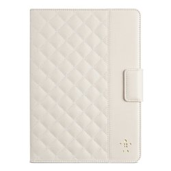 Belkin Quilted Cover with Stand Cream for iPad Air (F7N073b2C01)