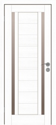 IstokDoors Микс-6 ПО Пломбир стекло Мателюкс бронза