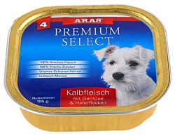 ARAS (0.195 кг) 1 шт. Premium Select для собак - Телятина с овощами и овсяными хлопьями