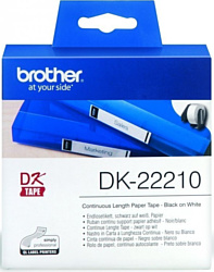 Самоклеящаяся термобумага Brother DK-22210 (29 мм, 30.48 м)