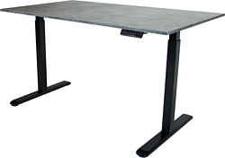 ErgoSmart Electric Desk (бетон чикаго светло-серый/черный)