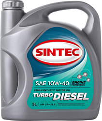 Sintec Turbo Diesel SAE 10W-40 API CF-4/CF/SJ 5л