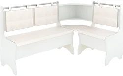 Угловой диван Mio Tesoro Оазис-2 108x163 (белый/ваниль)