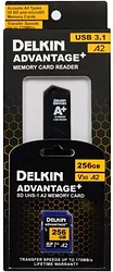 Карта памяти Delkin Devices Advantage+ SD Reader and Card Bundle SDXC 256GB