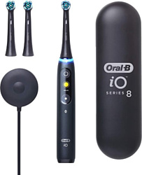 Зубная щетка Oral-B iO 8 (черный, 3 насадки)