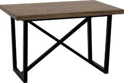Кухонный стол TMB Loft Бронсон Дуб 1500x600 40 мм (темный орех)
