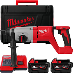 Перфоратор Milwaukee M18 M18BLHACD26-402X 4933492480 (с 2-мя АКБ, кейс)