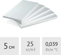 Теплоизоляция ТМ-СтройПласт ППТ-25Н-А-Р 50 мм