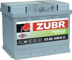 Автомобильный аккумулятор Zubr R+ 1014097 (63Ah)