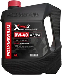 Моторное масло Polymerium XPRO2 0W-40 A3/B4 20л