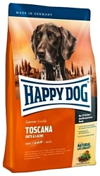 Happy Dog (1 кг) Supreme Sensible - Toscana с уткой и лососем