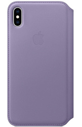 Apple Leather Folio для iPhone XS (лиловый)