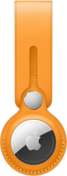 Apple кожаный с подвеской для AirTag (золотой апельсин) MM023