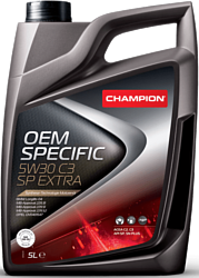 Моторное масло Champion OEM Specific 5W-30 C3 SP Extra 5л