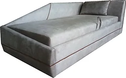 Кровать Анмикс Александра 90x190 (велюр серый) Кровать Анмикс Александра 90x190 (велюр серый)