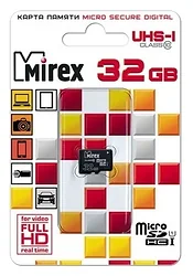 Карта памяти Mirex microSDHC Class 10 UHS-I U1 32GB