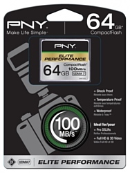 PNY Elite Performance CompactFlash 100MB/s 64GB