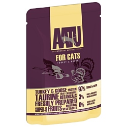 AATU (0.085 кг) 1 шт. For Cats pouch Turkey & Goose