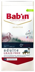 Bab'in (3 кг) Selective Adulte Grain Free Canard