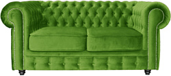 Brioli Честерфилд двухместный (микровелюр, В26 зеленый)