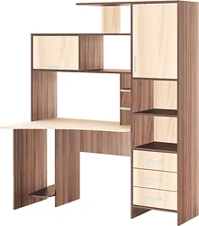 Стол для работы Стендмебель №6 (ясень шимо светлый/ясень шимо темный) Стол для работы Стендмебель №6 (ясень шимо светлый/ясень шимо темный)