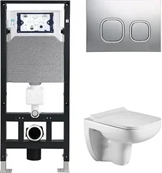Унитаз WeltWasser Amberg 506+Kehlbach 004 GL-WT+Amberg RD-MT CR
