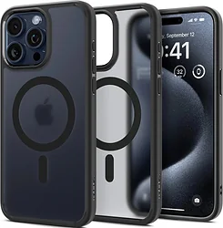 Чехол для телефона Spigen Ultra Hybrid (MagFit) для iPhone 15 Pro ACS06720 (черный) Чехол для телефона Spigen Ultra Hybrid (MagFit) для iPhone 15 Pro ACS06720 (черный)