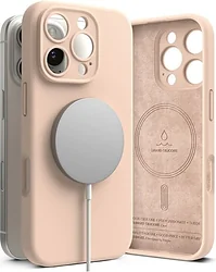 Чехол для телефона Ringke Silicone Magnetic Magsafe для Apple iPhone 16 Pro Pink Sand