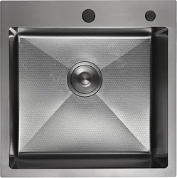 Кухонная мойка Gerhans K35050BD Decor (графит)
