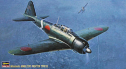 Hasegawa Палубный истребитель A6M3 Zero Fighter (Zeke)