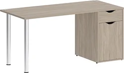 Стол для работы Riva Home Office VR.SP-3-158.1 Silver (дуб аттик)