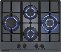 Газовая варочная панель Meferi MGH604GR Glass Ultra Газовая варочная панель Meferi MGH604GR Glass Ultra