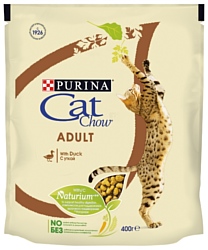 CAT CHOW Adult с уткой (0.4 кг)