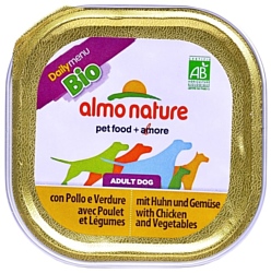 Almo Nature DailyMenu Bio Pate Adult Dog Chicken and Vegetables (0.1 кг) 32 шт.