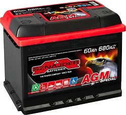 Автомобильный аккумулятор Sznajder Special AGM 60 R (60Ah) Автомобильный аккумулятор Sznajder Special AGM 60 R (60Ah)