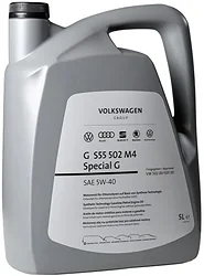 Моторное масло AUDI/Volkswagen Special G 5W-40 5л GS55502M4 Моторное масло AUDI/Volkswagen Special G 5W-40 5л GS55502M4