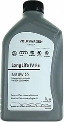 Моторное масло AUDI/Volkswagen LongLife IV 0W-20 FE 1л GR52577M2 Моторное масло AUDI/Volkswagen LongLife IV 0W-20 FE 1л GR52577M2