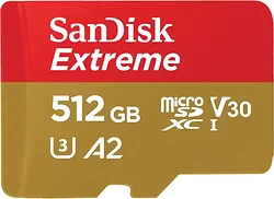 Карта памяти SanDisk Extreme SDSQXAV-512G-GN6MA microSDXC 512GB
