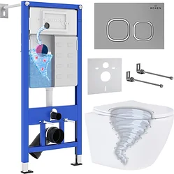 Унитаз Roxen Antares Tornado в комплекте с инсталляцией StounFix Dual Fresh 6 в 1 968387 (кнопка: хром матовый) Унитаз Roxen Antares Tornado в комплекте с инсталляцией StounFix Dual Fresh 6 в 1 968387 (кнопка: хром матовый)