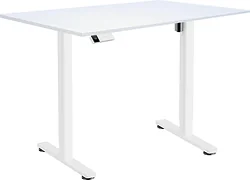 Стол для работы стоя ErgoSmart Electric Desk Slim 1380х800х18 мм (ясень тронхейм/белый)