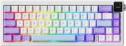 Клавиатура Ajazz AK650 white/violet/blue, Ajazz Flying Fish