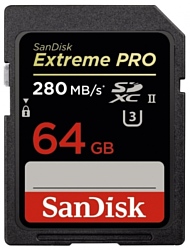 Sandisk Extreme PRO SDXC UHS-II 280MB/s 64GB