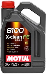 Моторное масло Motul 8100 X-clean FE 5W-30 5л