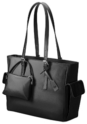 HP Ladies Slim Black/Red/Taupe Tote 14